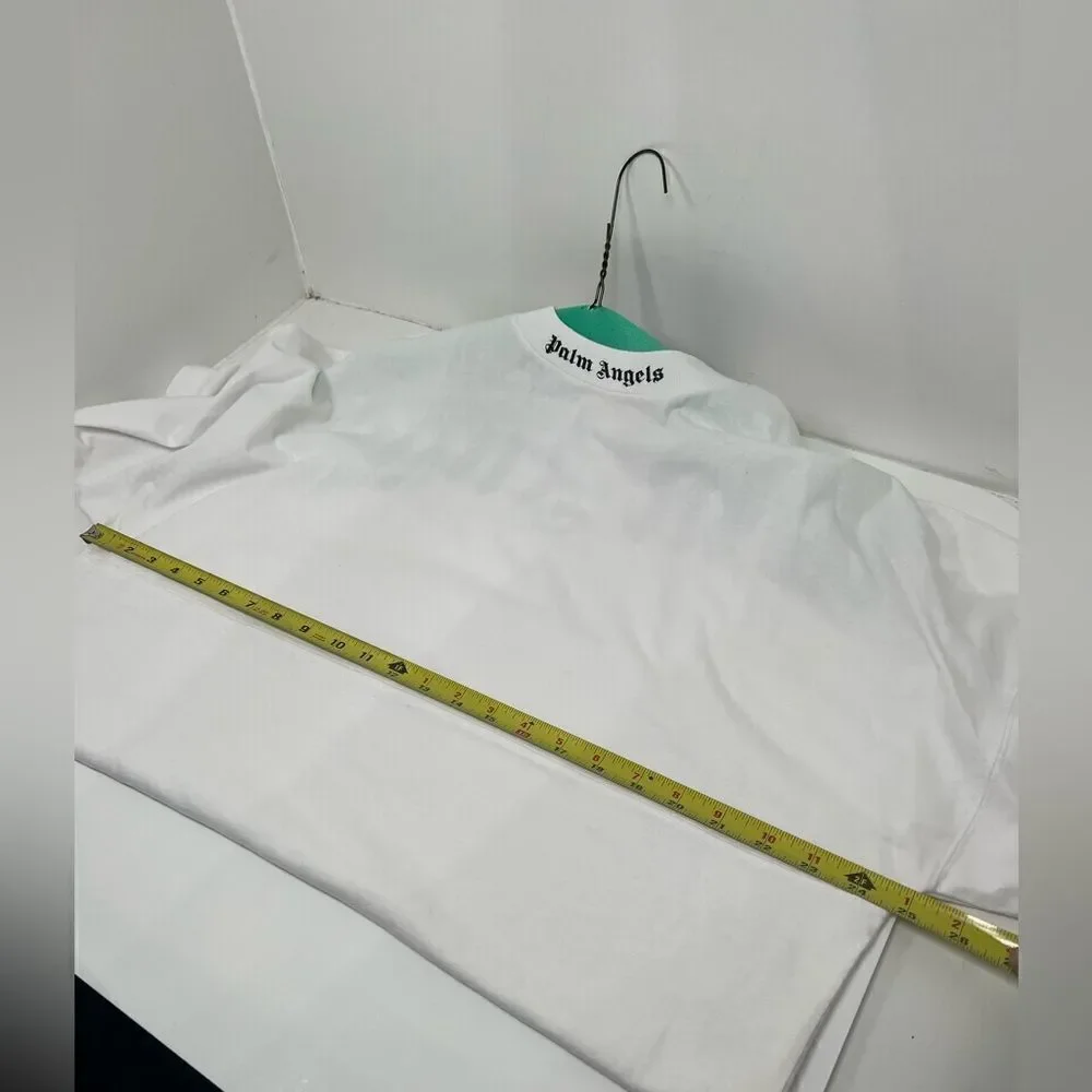 Palm Angels Size M Classic Logo Oversized White T-shirt